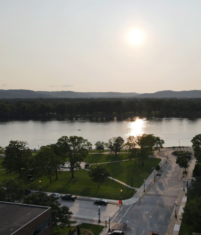 View of the river