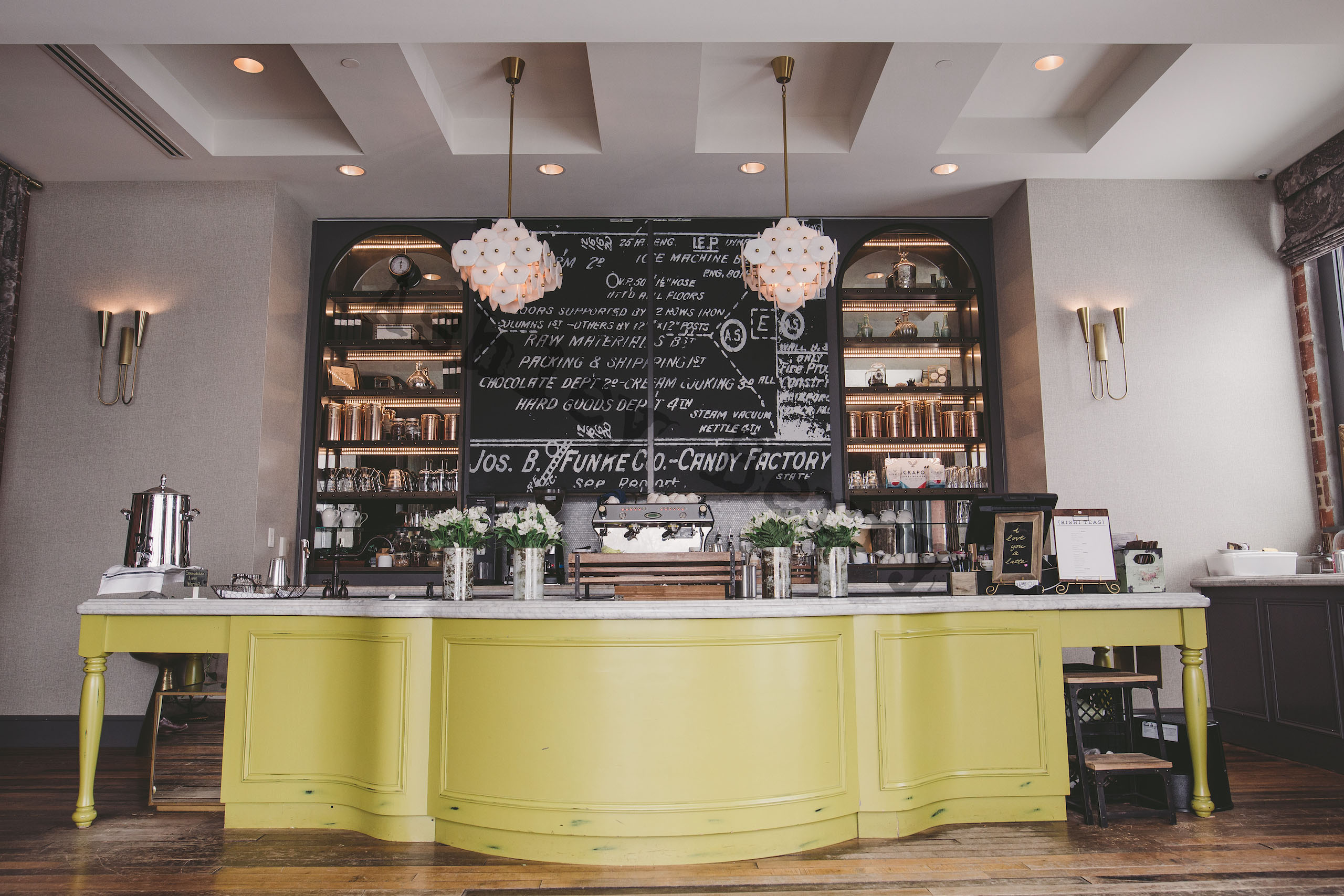 Yellow counter in the Parlour